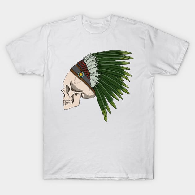 skull headdress T-Shirt by Artbychb